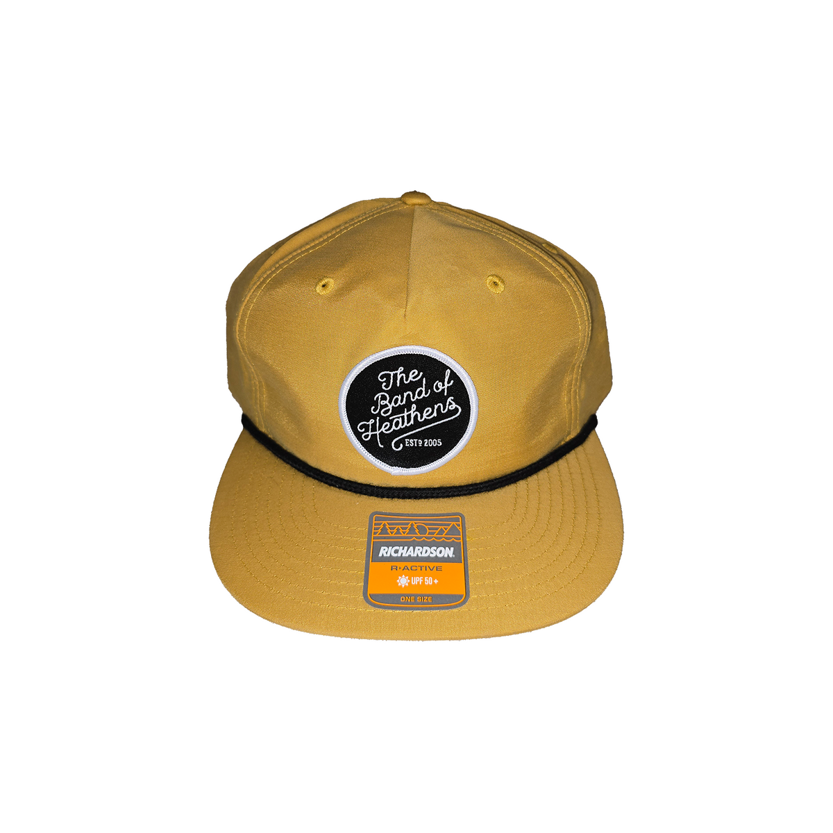 The Band Of Heathens Mustard Yellow Snapback Hat