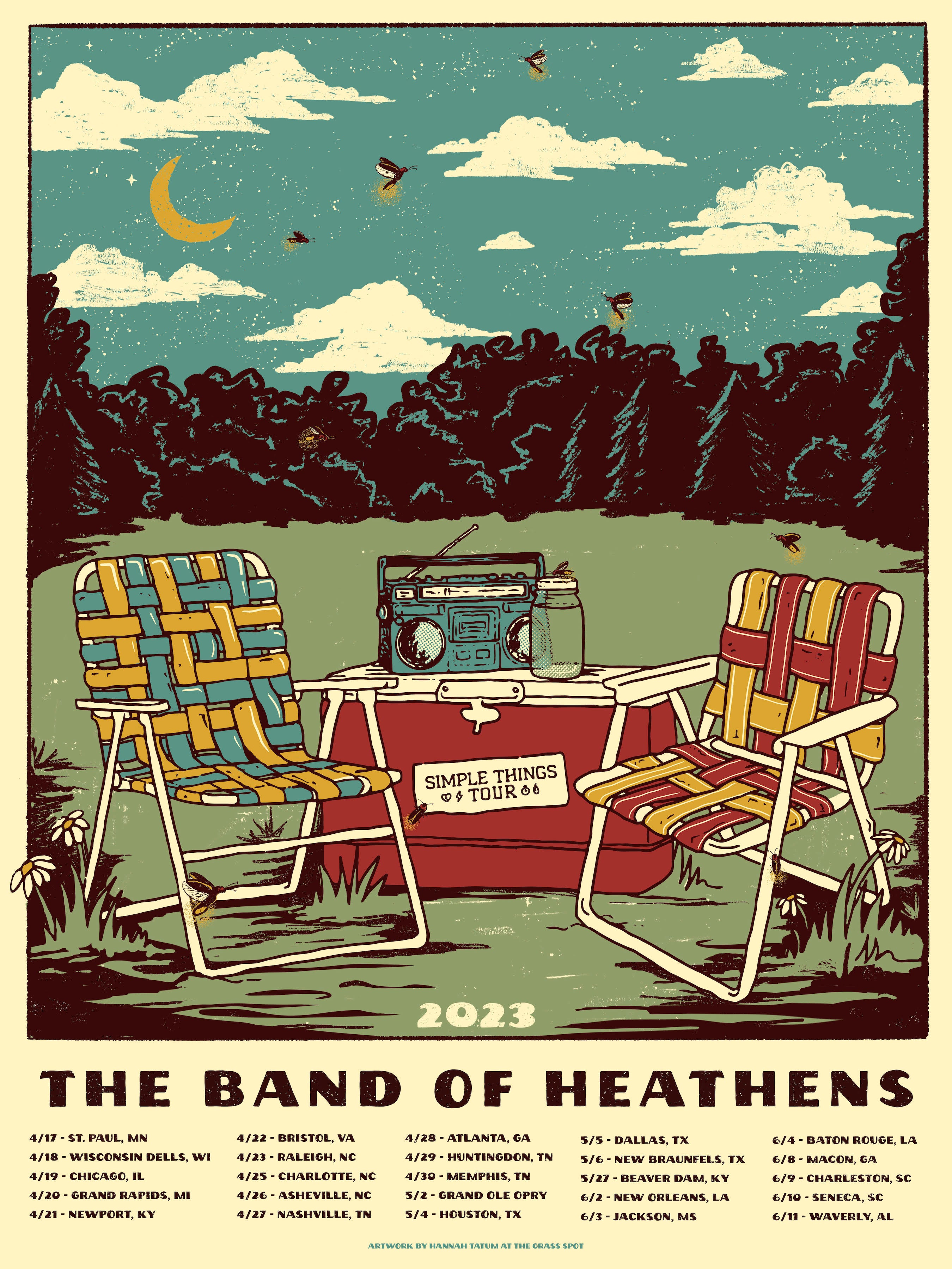 Simple Things Spring 2023 Tour Poster