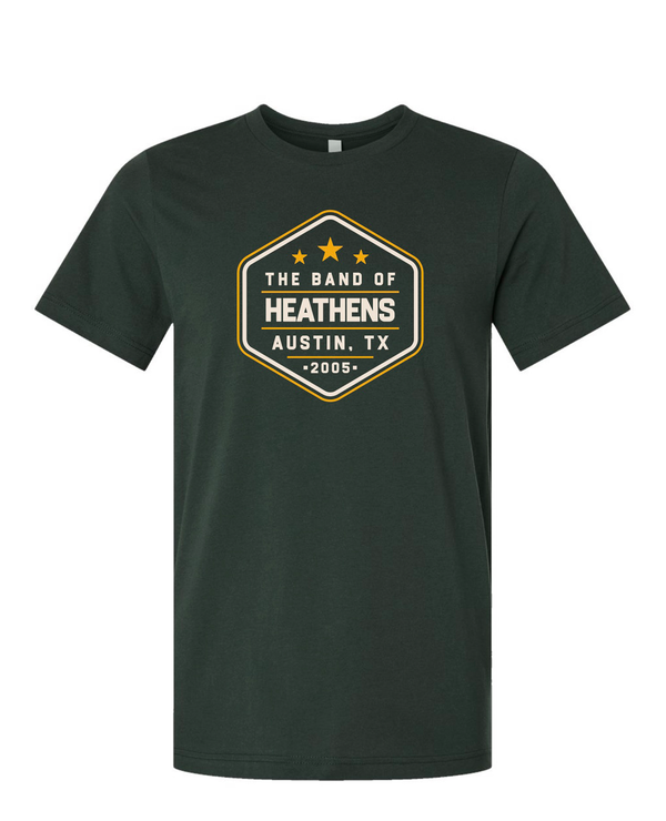 The Band Of Heathens Stars Shield Unisex Tee