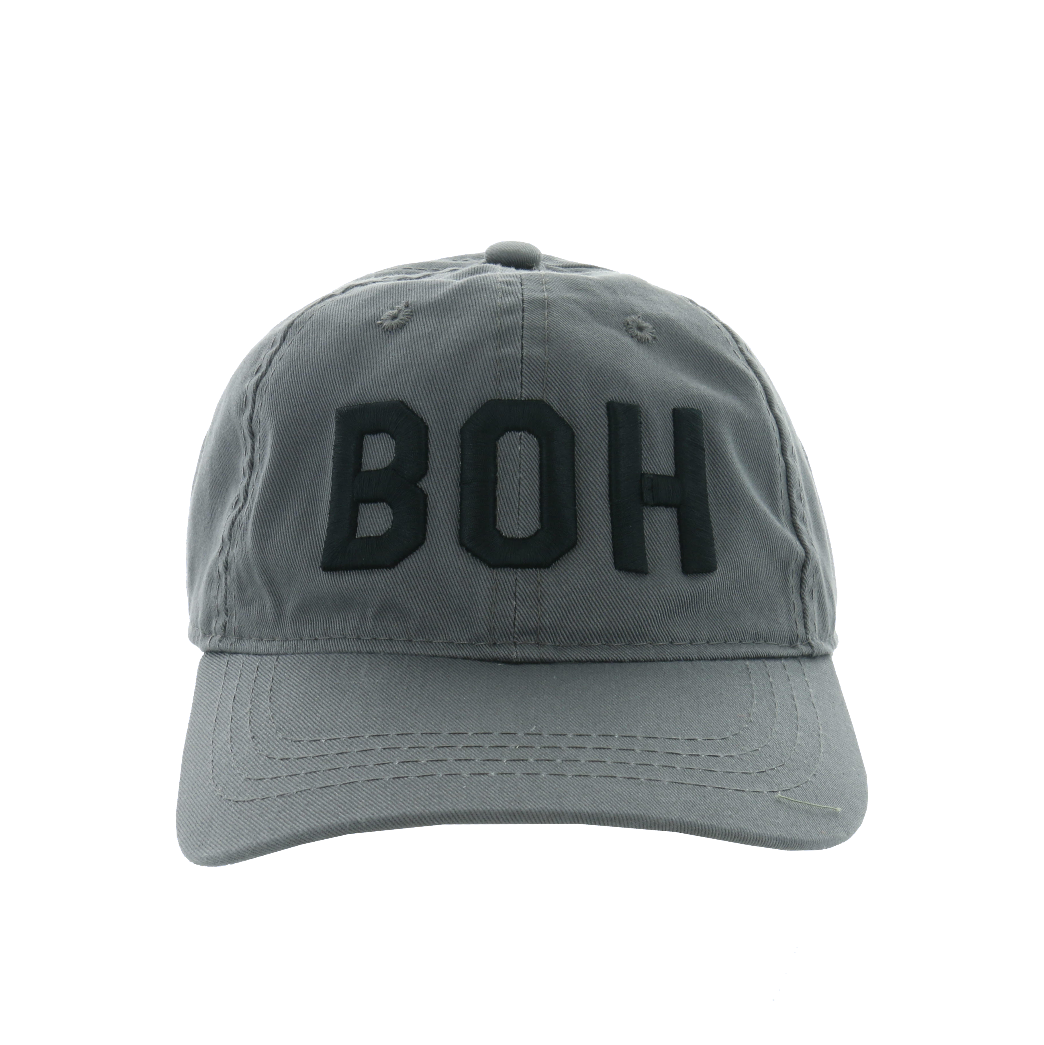 BOH logo charcoal grey dad hat front The Band of Heathens